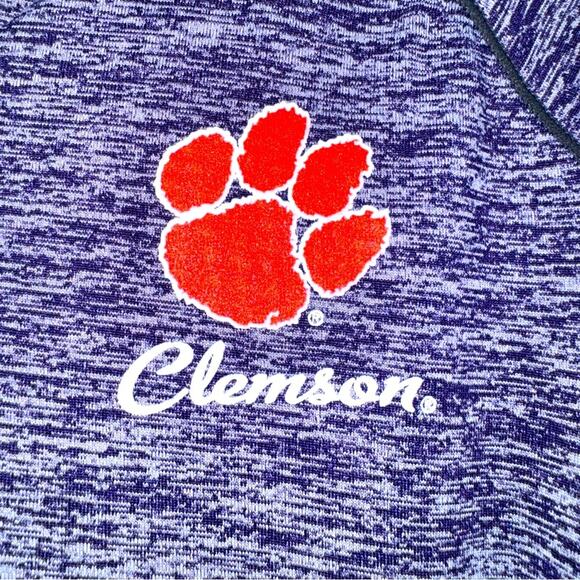 Women’s UA Under Armour Clemson Tigers 1/2 Zip Semi-Fitted Heatgear size Large - Picture 4 of 6